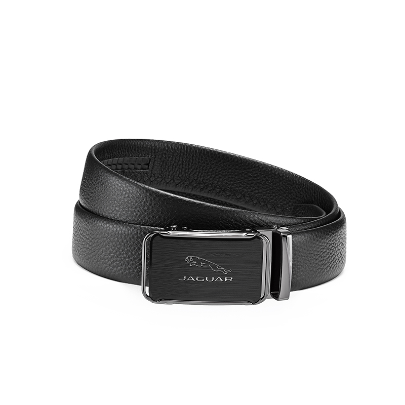 JAGUAR Premium Leather Automatic Buckle Belt, Business Style, 3.5cm Width JX3223830153