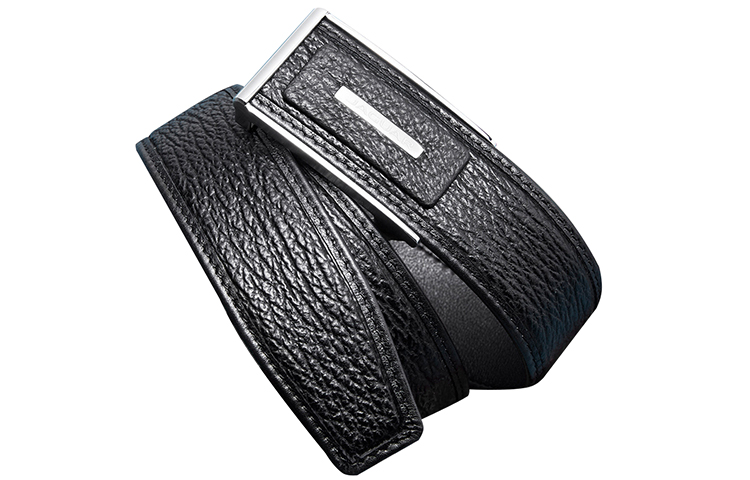 Jaguar Rare Sharkskin Automatic Buckle Belt Gift Box - High-end 3.75cm Width. JM36940363A