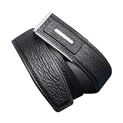 Jaguar Rare Sharkskin Automatic Buckle Belt Gift Box - High-end 3.75cm Width. JM36940363A