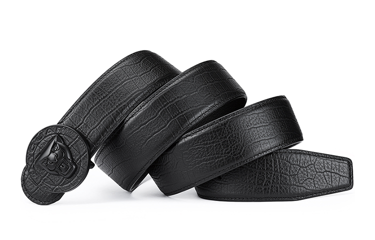 JAGUAR Smooth Buckle Leather Belt 3.5cm Wide JA3T1940433LD