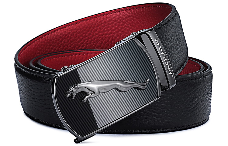 Jaguar Stylish Genuine Leather Automatic Buckle Belt - 3.55cm Wide JX3220610153