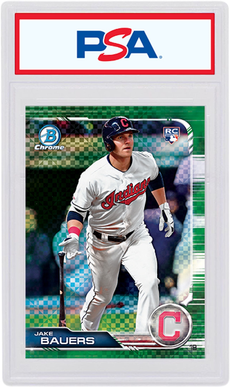 Jake Bauers 2019 Bowman Chrome X Rookie Green X-Fractor /31 #3