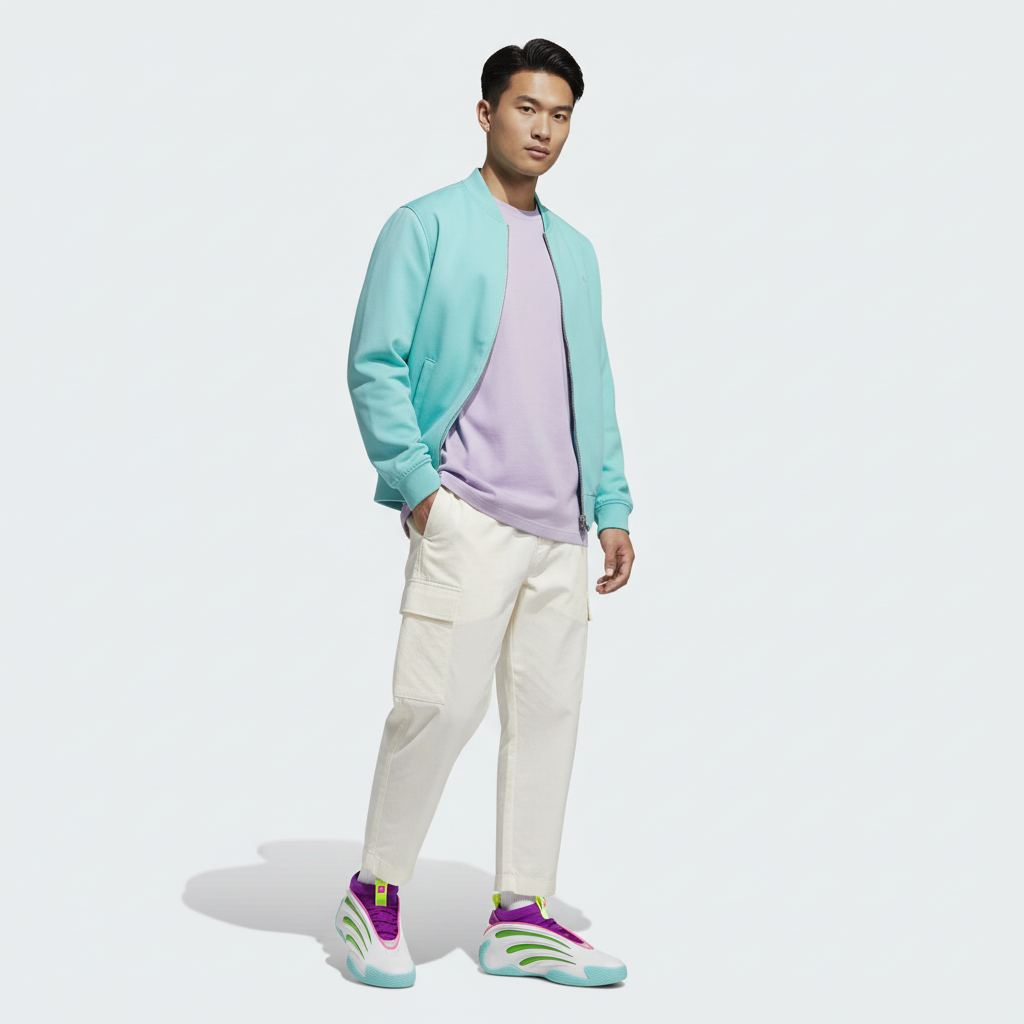 Lookbook Jalen Williams x adidas Harden Vol. 9「白色亮綠粉紅」 JQ4003