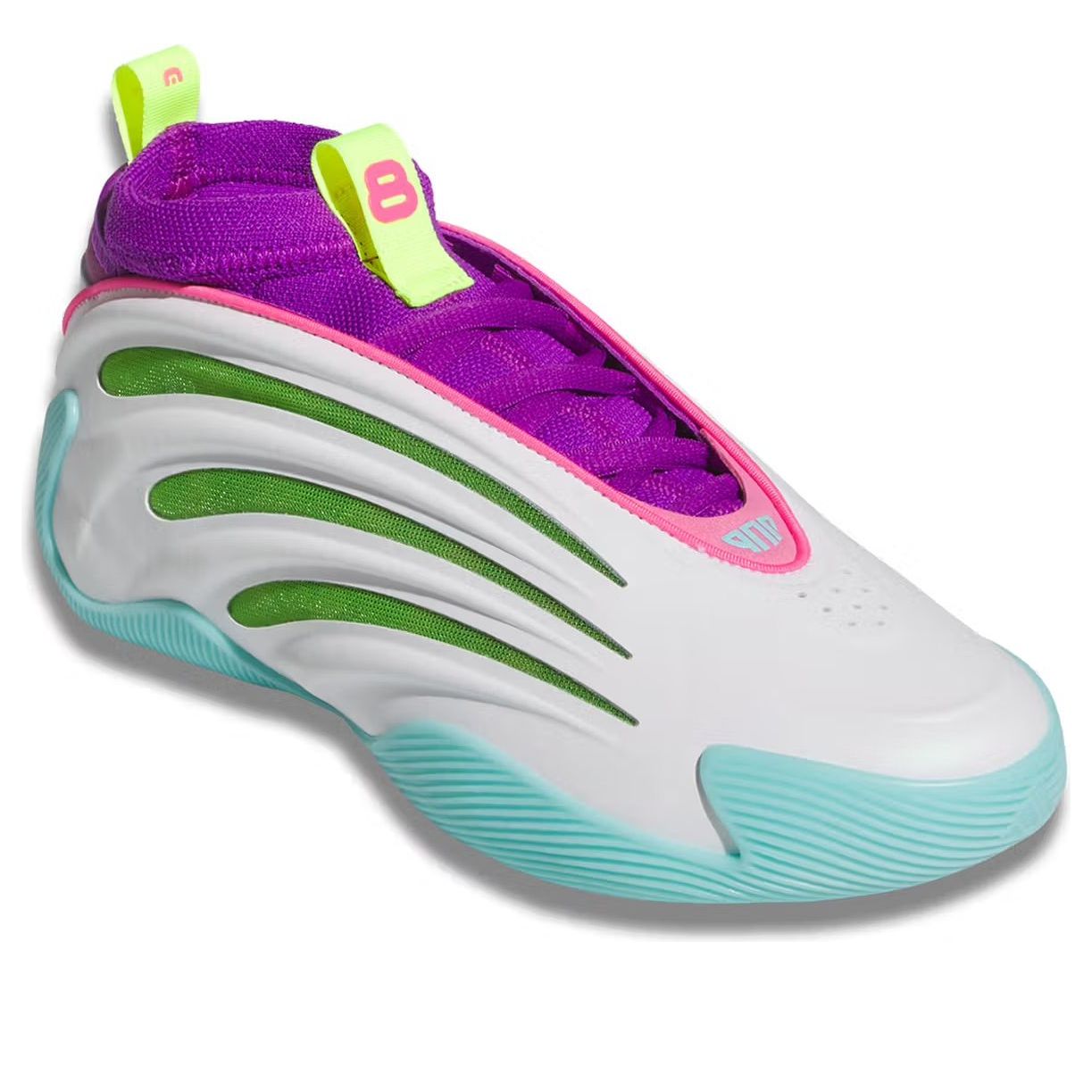 Shop Jalen Williams x adidas Harden Vol. 9「白色亮綠粉紅」 JQ4003