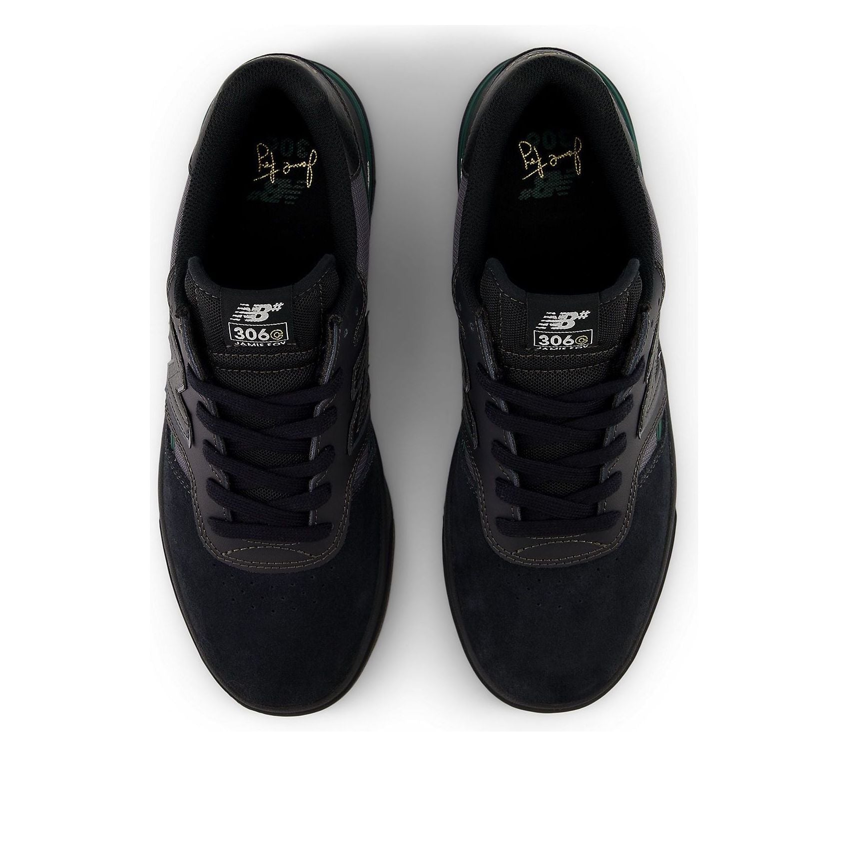 Shop New Balance Numeric 306 Cup Jamie Foy 黑色夜梟綠 UN306CSP