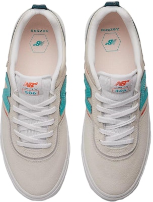 Jamie Foy x New Balance Numeric 306 'Putih Teal Biru' NM306ZUB Shop Jamie Foy x New Balance Numeric 306 'Putih Teal Biru' NM306ZUB