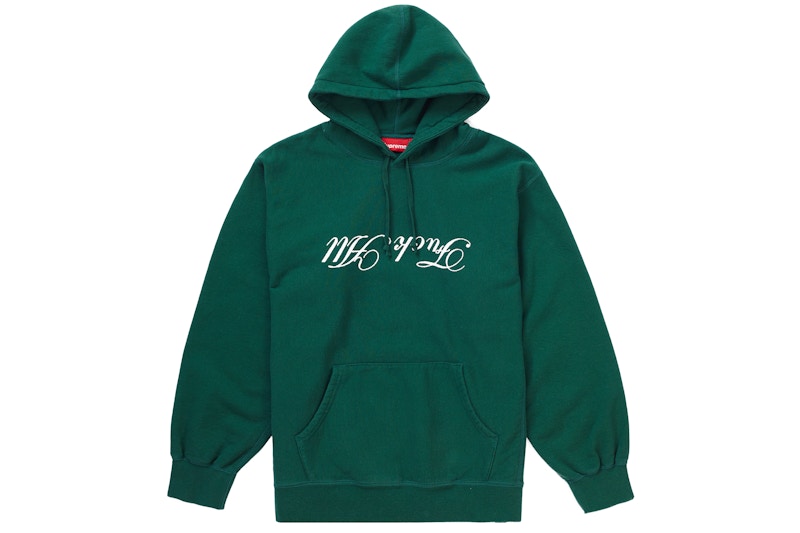 Jamie Reid/Supreme Fuck All Hooded Sweatshirt Dark Green