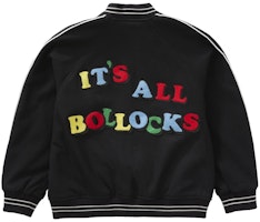 Jamie Reid/Supreme It's All Bollocks Varsity Jacket Black Jamie Reid/Supreme It's All Bollocks Varsity Jacket Black