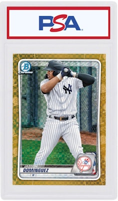 Jasson Dominguez 2020 Bowman Chrome X Gold X-Fractor /3 #BCP-243 Kartu Koleksi Buy Jasson Dominguez 2020 Bowman Chrome X Gold X-Fractor /3 #BCP-243 Kartu Koleksi