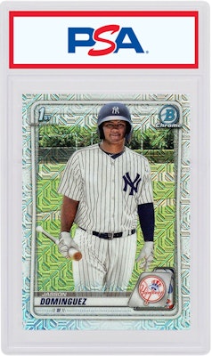 Jasson Dominguez 2020 Bowman Mega Box Prospects Chrome Mojo Refractor #BCP-8 Buy Jasson Dominguez 2020 Bowman Mega Box Prospects Chrome Mojo Refractor #BCP-8