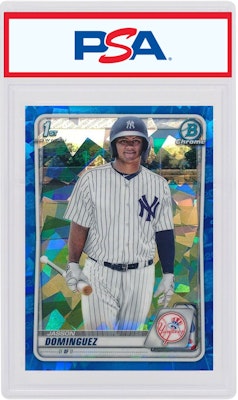 Jasson Dominguez 2020 Bowman Sapphire #BCP8 Buy Jasson Dominguez 2020 Bowman Sapphire #BCP8