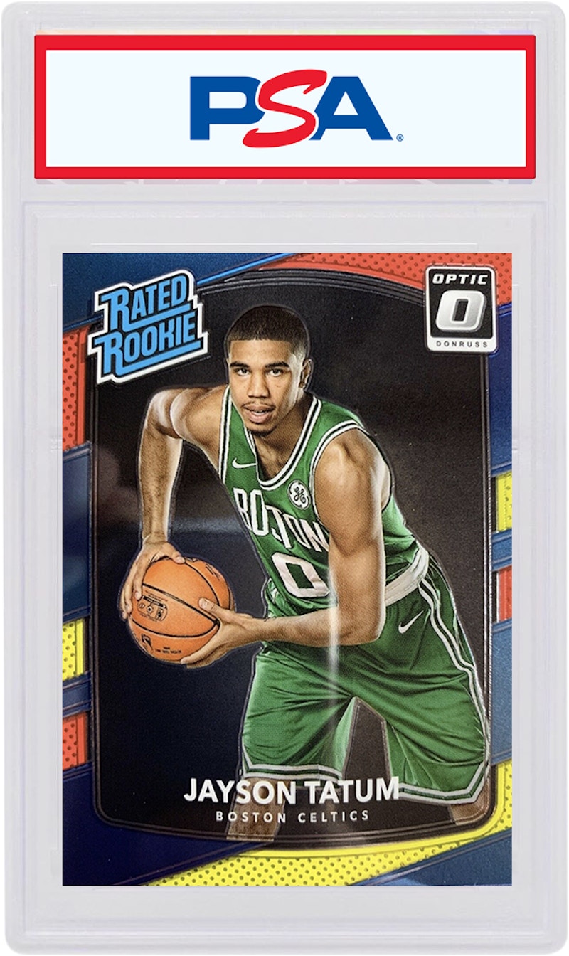 Buy Jayson Tatum 2017 Donruss Optic Rookie Rojo/Amarillo #198