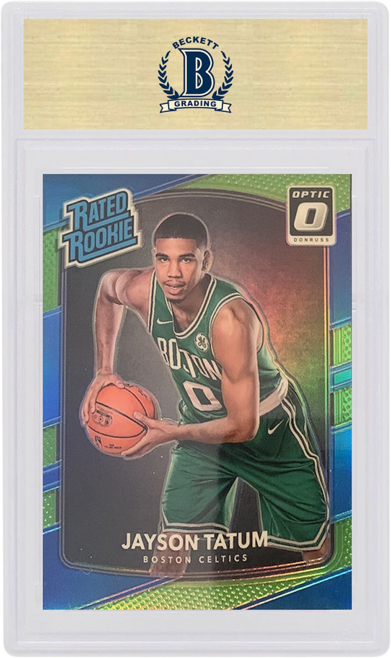 Jayson Tatum 2017 Panini Donruss Optic Rookie Lime Green /175 #198 圖 2