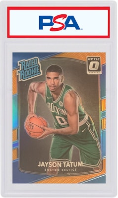 Jayson Tatum 2017 Panini Donruss Optic Rookie Orange /199 #198 Buy Jayson Tatum 2017 Panini Donruss Optic Rookie Orange /199 #198
