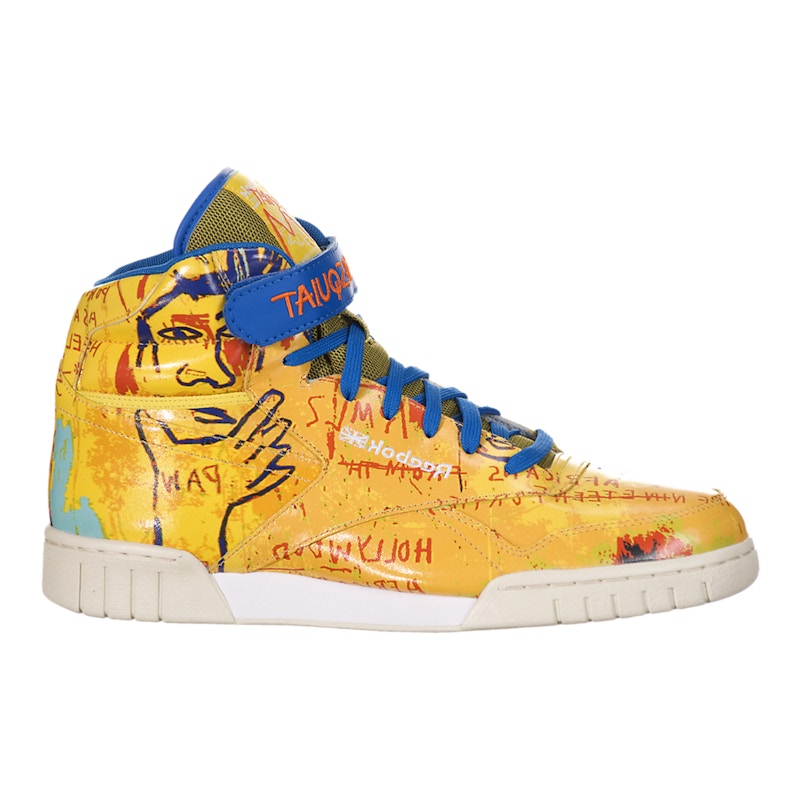 Jean-Michel Basquiat x Reebok Ex-O-Fit Plus High 'Yellow Blue Sport' J99577