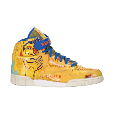 Jean-Michel Basquiat Reebok Ex-O-Fit Plus High 'Yellow Blue Sport'