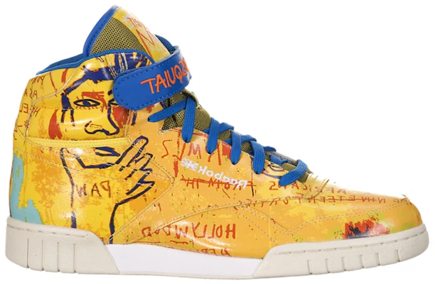 Jean-Michel Basquiat x Reebok Ex-O-Fit Plus High ''Gelb Blau Sport'' J99577 Buy Jean-Michel Basquiat x Reebok Ex-O-Fit Plus High ''Gelb Blau Sport'' J99577
