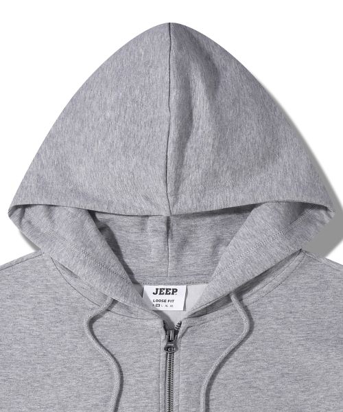 Shop Jeep 2WAY Retro Mountain 1941 Oversized Hoodie Zip-Up JQ5TZU061MG