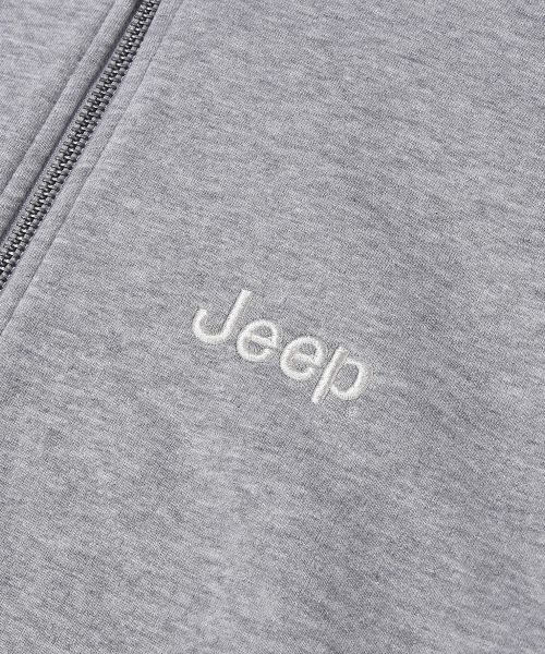 Details for Jeep 2WAY Retro Mountain 1941 Oversized Hoodie Zip-Up JQ5TZU061MG