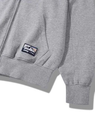 Jeep 2WAY Retro Mountain 1941 Oversized Hoodie Zip-Up JQ5TZU061MG Sizing Jeep 2WAY Retro Mountain 1941 Oversized Hoodie Zip-Up JQ5TZU061MG