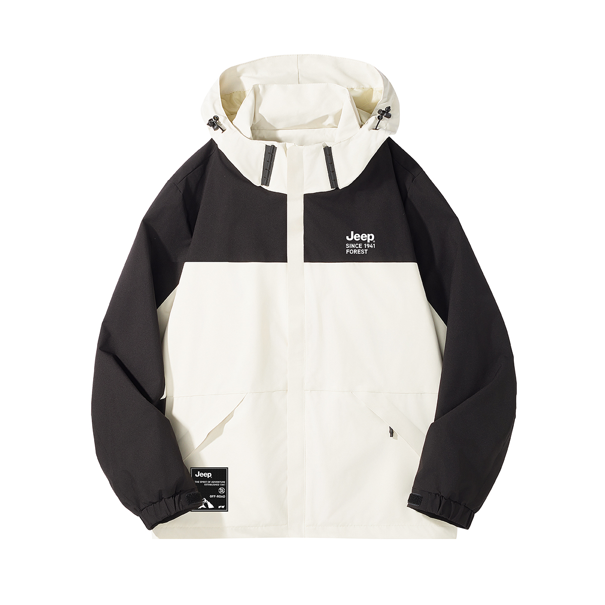 Jeep 3-in-1 Colorblock Waterproof Windbreaker Jacket Unisex Classic Design P841MWJ489