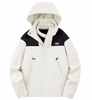 Jeep 3-in-1 Detachable Fleece Hooded Colorblock Logo Outdoor Waterproof Jacket Unisex JP23188F006 Jeep 3-in-1 Detachable Fleece Hooded Colorblock Logo Outdoor Waterproof Jacket Unisex JP23188F006