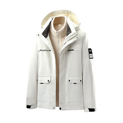 Jeep 3-in-1 Detachable Waterproof Windproof Outdoor Hiking Jacket JP8666F043