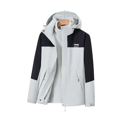 Jeep 3-in-1 Outdoor Fleece Lined Windproof Warm Jacket Unisex GB0805F074
