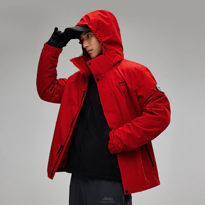 Jeep 三合一户外防水防风防紫外线登山夹克 J342094081 24