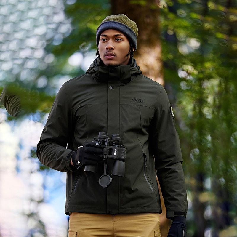 Shop Jeep 三合一户外防水防风防紫外线登山夹克 J342094081