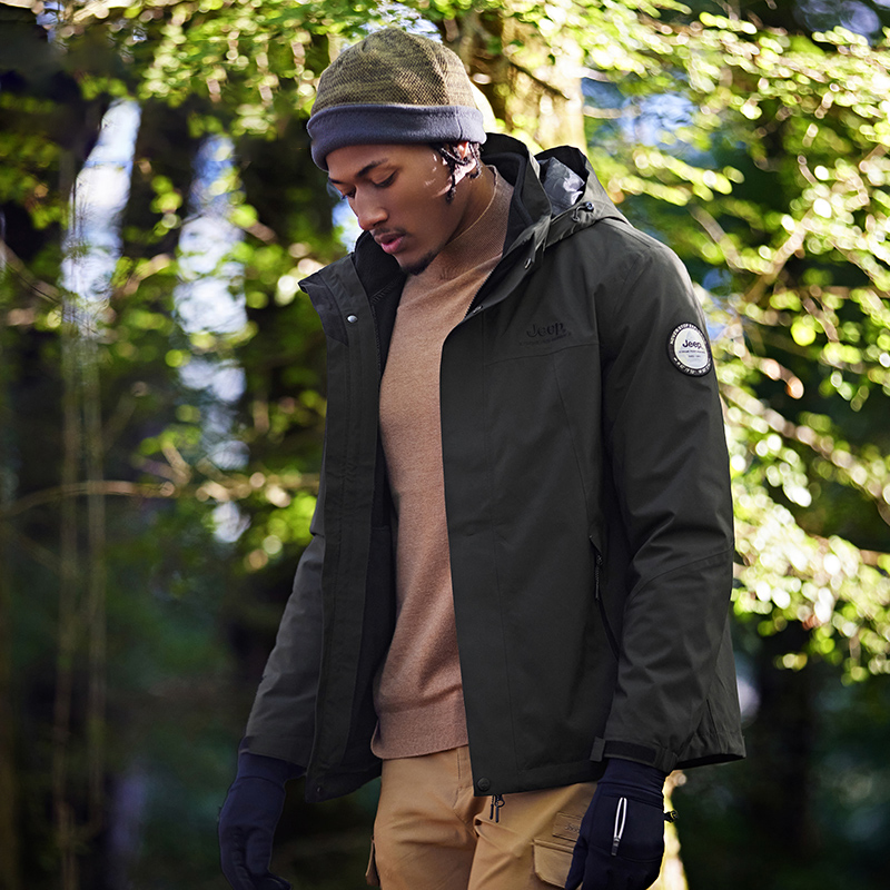 Sizing Jeep 三合一户外防水防风防紫外线登山夹克 J342094081