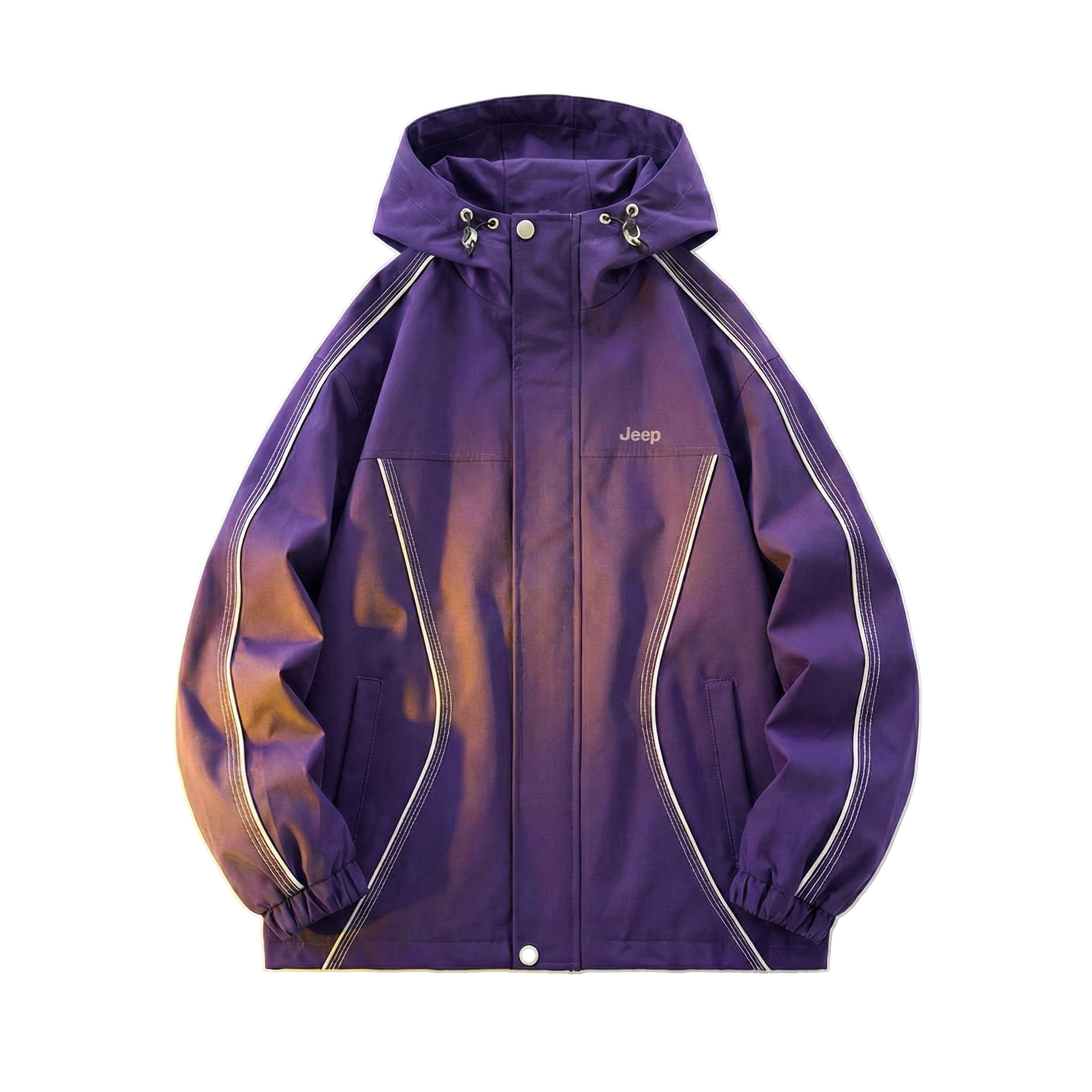 Jeep 3-in-1 Water-Resistant Windproof Hooded Jacket with Letter Print Unisex P843MWJ310