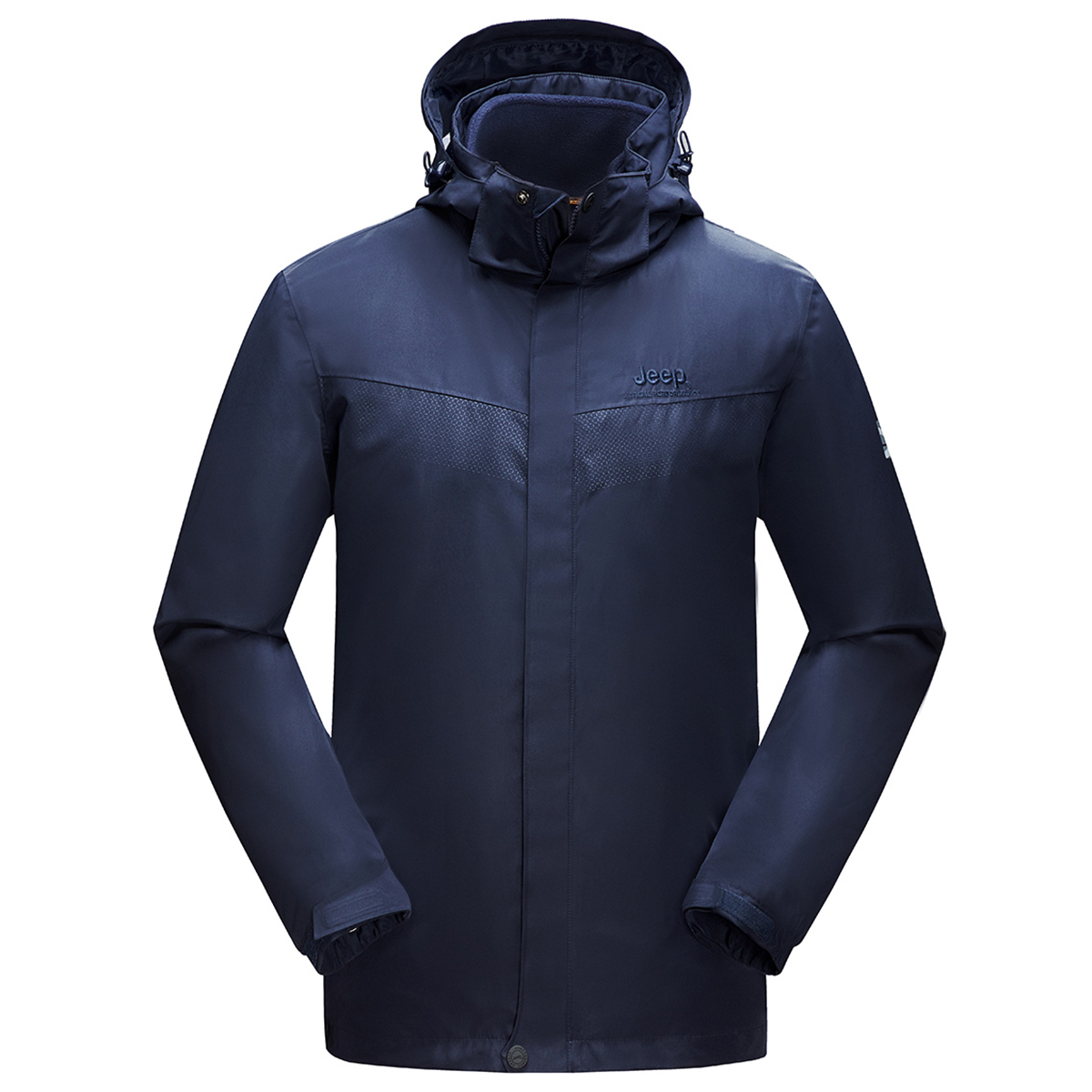 Jeep 3-in-1 Waterproof Fleece Outdoor Jacket with Removable Liner-Unisex J942094091-yc