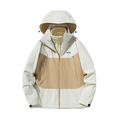 Jeep 3-in-1 Waterproof Jacket with Detachable Fleece Liner, Anti-Stain & Oil-Resistant P843MWJ1946