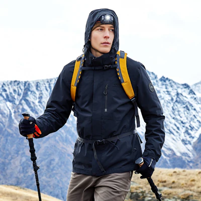 Jeep三合一防水防风可拆卸连帽夹克男女通用款 J432094084 3