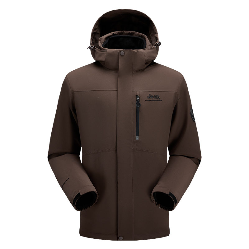 Shop Jeep三合一防水防风可拆卸连帽夹克男女通用款 J432094084