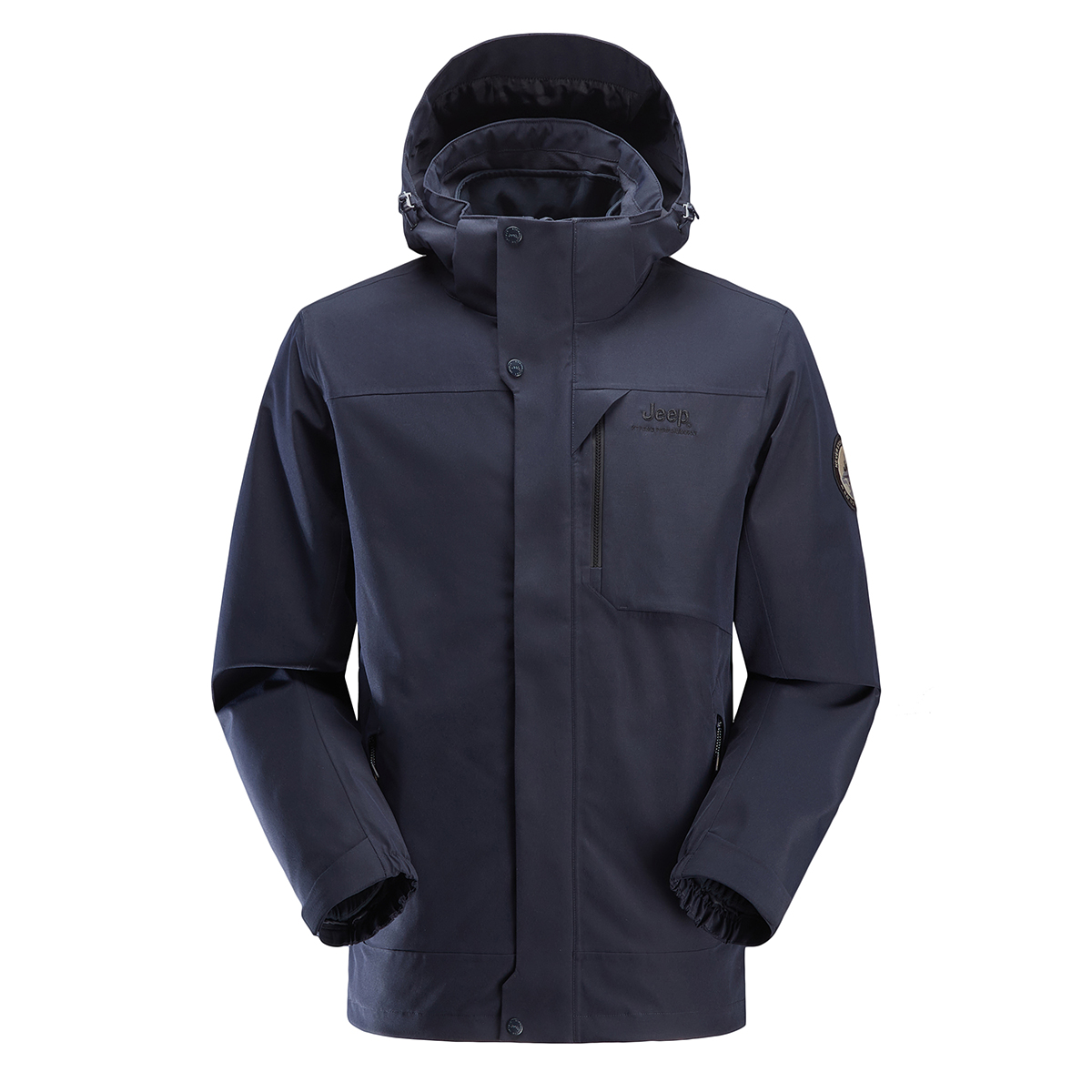 Jeep 3-in-1 Waterproof Windproof Hooded Outdoor Jacket J232094082P
