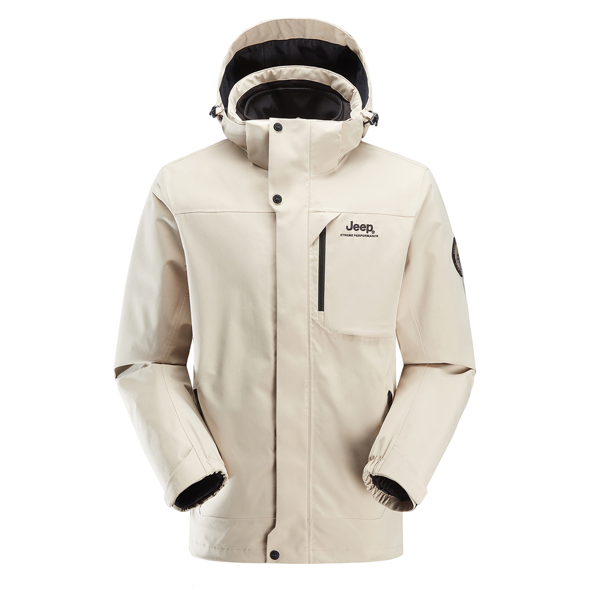 Details for Jeep 三合一防水防风连帽户外夹克 J232094082P