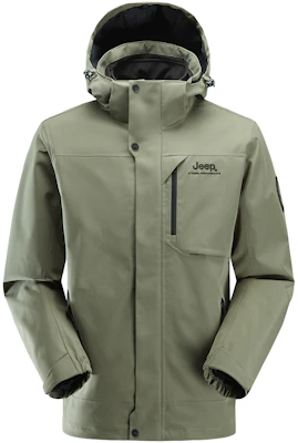 Jeep 三合一防水防风连帽户外夹克 J232094082P 2