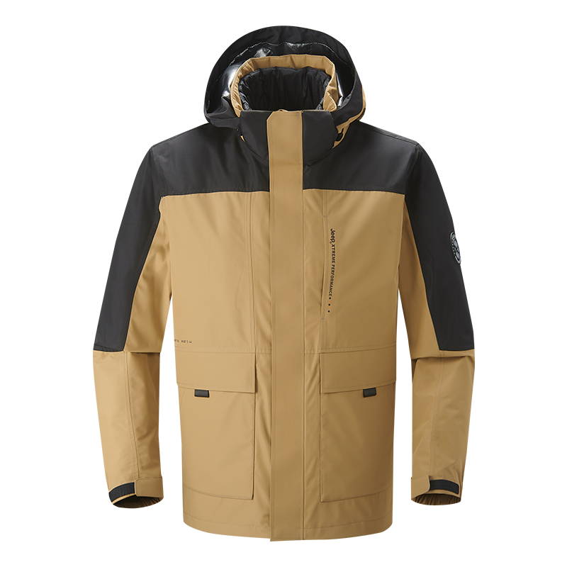 Cheap Jeep 三合一户外防风防水连帽羽绒服 DWJ142094074