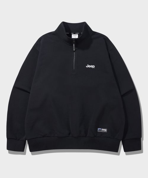 Jeep [360g] M-Logo Half-Zip Sweatshirt JR5TSU838BK