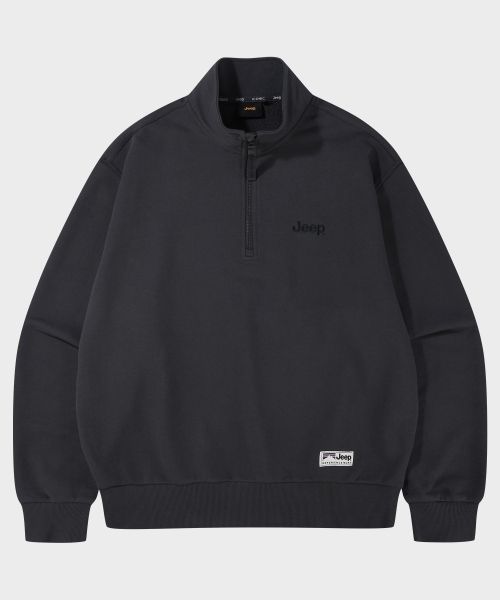 Lookbook Jeep [360g] M-Logo 半拉鍊大學T恤 JR5TSU838CG