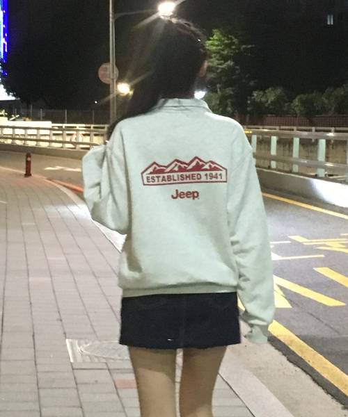 Order Jeep [360g] M Logo 半拉鍊大學T恤 JR5TSU838MR