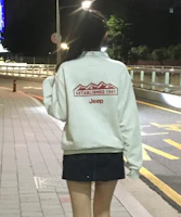 Order Jeep 360g M字母标志半拉链卫衣 JR5TSU838MR