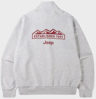 Sizing Jeep 360g M字母标志半拉链卫衣 JR5TSU838MR