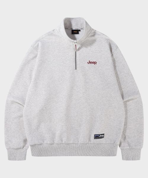 Cheap Jeep [360g] M Logo 半拉鍊大學T恤 JR5TSU838MR