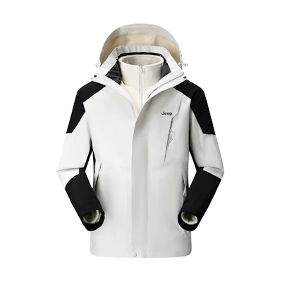 Jeep All-Weather Outdoor Waterproof 3-in-1 Jacket with Removable Fleece Liner DWP834MWJ420DX