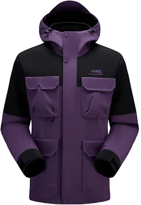 Jeep全天气防风防水透气抓绒连帽夹克男女款 J432094086 Buy Jeep全天气防风防水透气抓绒连帽夹克男女款 J432094086