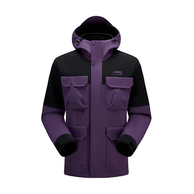 Jeep All-Weather Windproof Waterproof Breathable Fleece Hooded Jacket Unisex J432094086