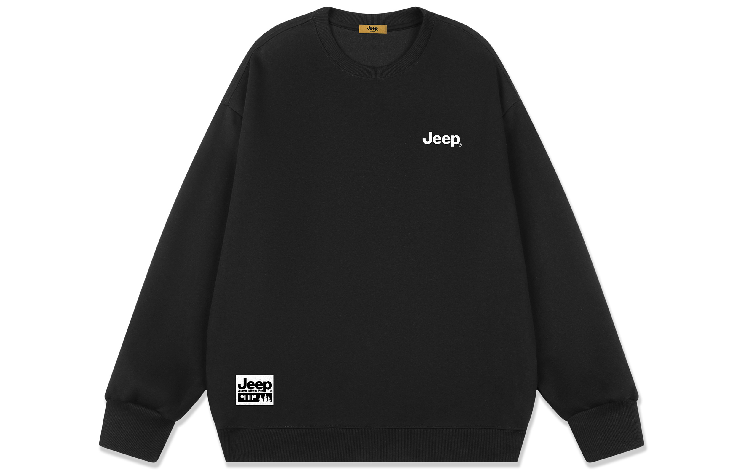 Jeep American Logo Oversized Crewneck Sweatshirt Unisex Casual Style P741MKJ082